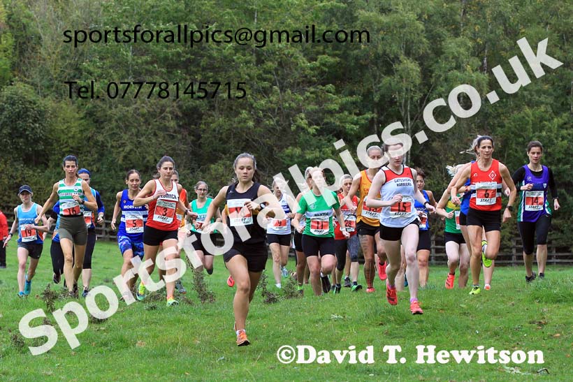 Senior and Masters Women, 2022 NECAA Cross Country Relays, Thornley Hall Farm, Peterlee, County Durham, October 15th. Photo: David T. Hewitson/Sports for All Pics